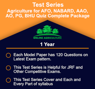 Agriculture for AFO, NABARD, AAO, AO, PG, BHU Quiz Complete Package