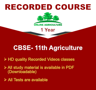 CBSE- 11th Agriculture